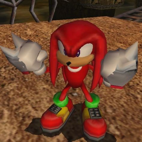 Sonic Adventure 2 Knuckles, Knuckles Pfp Y2k, Knuckles Sonic Adventure, Knuckles Echidna, Knuckles Game, Knuckles Pfp, Pfp Sonic, Sonic Aesthetic, Sonic Knuckles