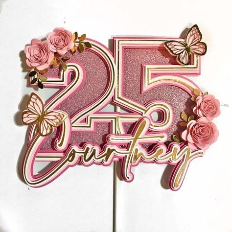 Cake Banners Designs, Laser Cake Topper, Cake Toppers Birthday Women, Birthday Cake Toppers For Women, 3d Cake Topper Cricut, Cake Topper Ideas Birthday, Science Cake Topper, 60th Cake Topper, 15 Cake Topper