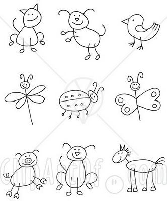 how to draw  stick animals Stick Animals, Reference For Drawing, Classe D'art, Easy Reference, Pola Sulam, Stick Figure, Children's Ministry, Stick Figures, Simple Doodles