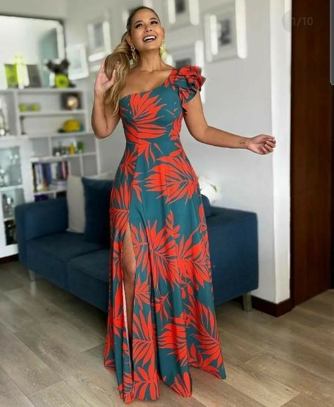 Polynesian Dress, Aloha Dress, Tropical Print Maxi Dress, Off Shoulder Evening Dress, Tropical Dress, Classy Dress Outfits, فست�ان سهرة, Cocktail Evening Dresses, Women Long Dresses