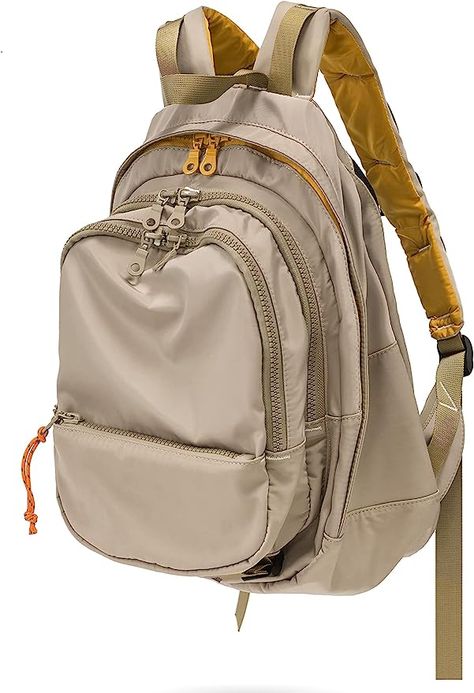 DORIS&JACKY UNISEX Campus Backpack Large Capacity Travel Casual Daypack For Women Beige Backpacks, Campus Backpack, Large Backpack, Satchel Purse, Leather Wristlet, Black Backpack, Lambskin Leather, Leather Top, Tote Handbags