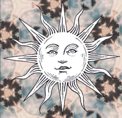 Medieval Sun Medieval Sun, Cottage Illustration, Trippy Artwork, House Of The Rising Sun, As Above So Below, Good Day Sunshine, Smells Like Teen Spirit, Sun Moon Stars, Celestial Art