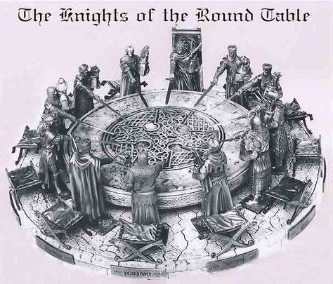 Camelot Knights At The Round Table, Round Table Arthur, The Knights Of The Round Table, King Arthur And The Knights Round Tables, Knights Of The Round Table Tattoo, Knights Of The Round Table Art, Knights Of The Round Table Aesthetic, Knights Round Table, Round Table Knights