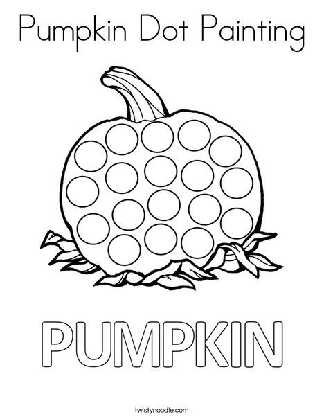 Pumpkin Dot Painting Coloring Page - Twisty Noodle Pumpkin Lessons, Pumpkins Preschool, Dot Marker Activities, Twisty Noodle, Fall Preschool Activities, Pumpkin Activities, Pumpkin Coloring Pages, Halloween Preschool, Do A Dot