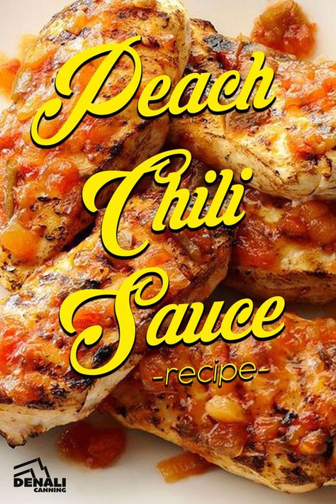 Canning is such a fun time, but if you can a lot (like us) you’re probably looking for new ideas every day! This week, why not try canning Peach Chili Sauce?? • • All credits go to the fabulous: Barb Townsend-Batten • • #PeachChiliSauce #canning #DenaliCanning #recipe #Denali #canningrecipes #WhatCanICanWednesday Recipe With Peaches, Peach Sauce, Canning Peaches, Chili Sauce Recipe, Pickling Spice, Peach Recipe, Pickling Recipes, Chopped Tomatoes, Chili Sauce