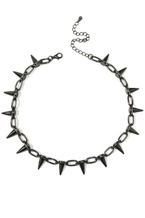 Spiked Necklace, Spiked Choker, Emo Accessories, 90s Choker, Spiked Jewelry, Edgy Jewelry, Spike Necklace, Witching Hour, Black Choker