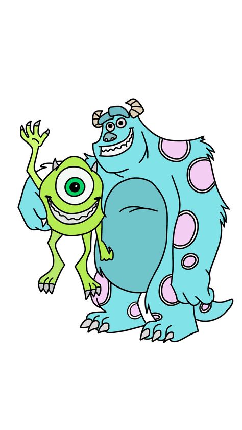 #sulley #mike #monsterinc #monsteruniversity #drawing #procreate Sully Horns Diy, Buu Monster Inc, Monsters Inc Characters, Homecoming Decorations, Mike And Sully, Clothes Drawing, Drawing Procreate, Pallet Bed, Kids Print