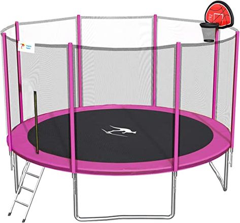 Chocolate Birthday Cake Decoration, Trampoline For Kids, Outdoor Trampoline, Kids Trampoline, Green Sports, Kids Outdoor, Trampolines, Basketball Hoop, Outdoor Kids