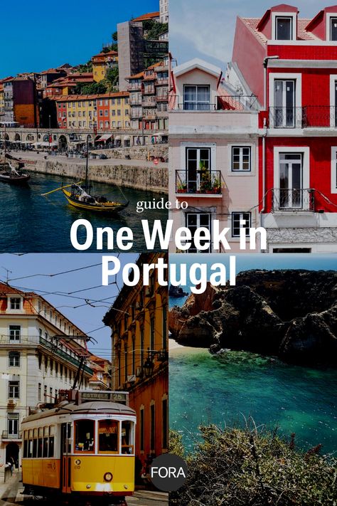 From its rich history to its stunning natural beauty, there are plenty of reasons why you should consider spending a week in the beautiful country of Portugal. Dive into its rich culture and get the most out of your 7-day stay with this week long itinerary for Portugal. Find out how to pay the same (no, really!) and get WAY more when you have a Fora advisor plan your trip to Portugal at foratravel.com. Portugal 7 Day Itinerary, Portugal Itinerary 1 Week, Portugal Itinerary 10 Days, Travel Agent Career, 7 Day Itinerary, Trip To Portugal, Romantic Cabin, Portugal Travel Guide, Honeymoon Vacations