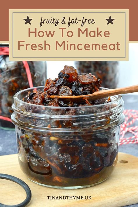 How To Make Mincemeat, Mincemeat Pie Filling, Homemade Mincemeat, Mincemeat Pie, Meals Without Meat, Minced Meat Recipe, The Bees Knees, Fruit Cake Christmas, Xmas Cake