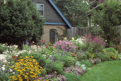 Gardens designed by Linda Wiggen Kraft. Creveling Gardens, St. Louis, Missouri. Organic, Sustainable, English Cottage Gardens for the Midwest. Native Plants and Plants that Work.  www.GardensForTheSoul.com Native Plant Landscape, Dream Garden Backyards, Front Lawn Landscaping, Prairie Garden, American Garden, Native Plant Gardening, Fall Garden Vegetables, Recycled Garden, English Cottage Garden