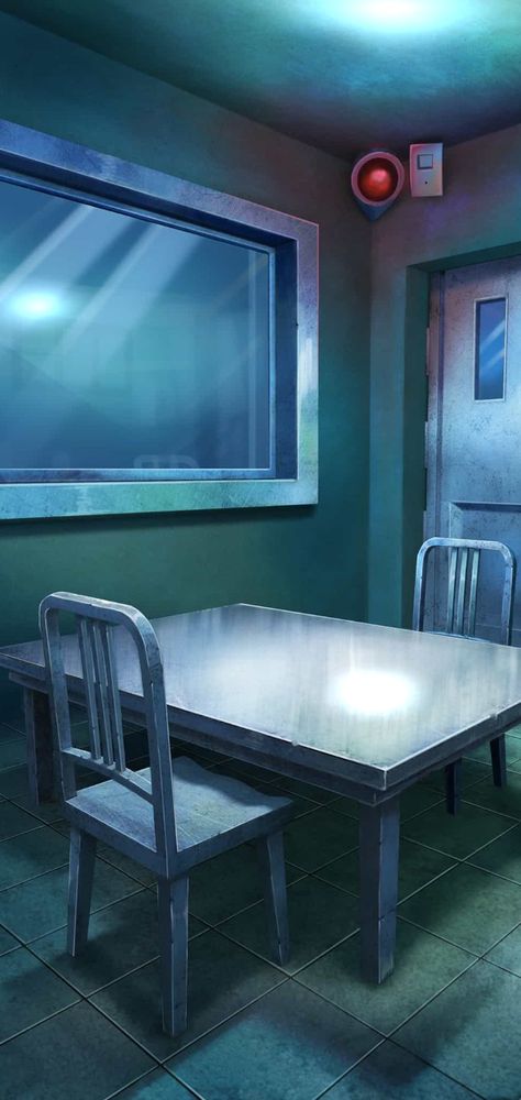 Interrogation Room Art, Background Reference Photo Room, Interrogation Room Aesthetic, Detention Room, Lab Background, Escape Room Design, Interrogation Room, Interview Rooms, Security Room