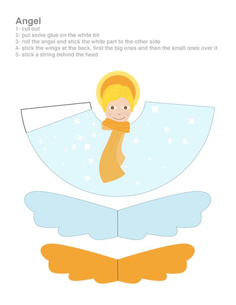 Christmas Angel Cut Out - Free Printable 3D Paper Model Template Paper Model Template, Model Template, Diy Angels, Christmas Tree Angel, Tree Angel, Xmas Toys, Angel Tree Topper, Angel Tree, Vintage Paper Dolls