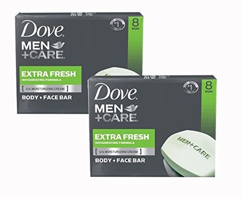 Dove Men Care Body and Face Bar  Extra Fresh  4 oz  8 ct  2 pk * You can get additional details at the image link.Note:It is affiliate link to Amazon. Dove Men Care, Dove Men, Bath Soap, Men Care, Body Cream, 2 Pack, Soap, Skin Care, Bar