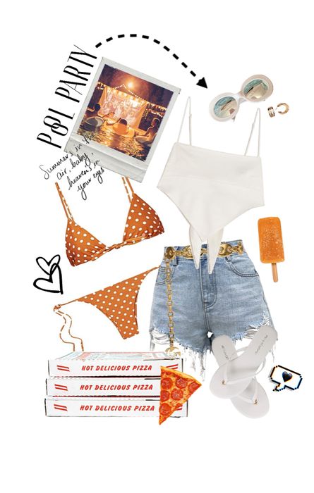 Pool Party Outfit | ShopLook Summer Pool Party Outfit, Pool Party Outfit, Pool Essentials, Pool Outfits, Pool Party Outfits, Pool Fun, Party Outfits Night, Poolside Fashion, Summer Pool Party