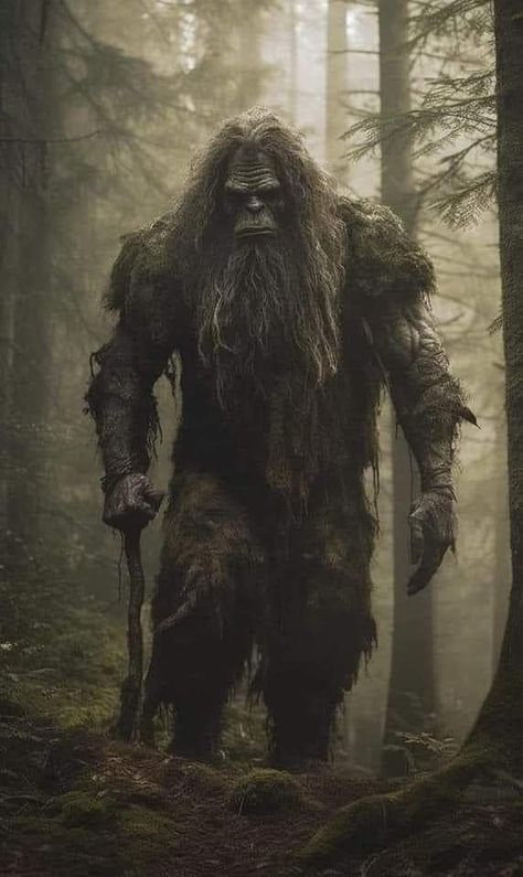 Walking In A Forest, Norwegian Folklore, Creepy Old Photos, Folklore Style, Bigfoot Pictures, Bigfoot Art, Call Of Cthulhu Rpg, Bigfoot Sightings, Evil Demons