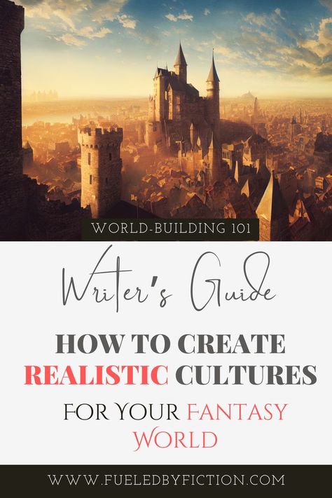 Creating a believable fantasy world also includes developing realistic and engaging fantasy cultures. Check out this blog post to learn how you can do it. Perfect for fantasy writers and world-building enthusiasts! Writing Fantasy Novel, Novel Tips, Fantasy Settings, Writing Prompts Poetry, Writing Prompts Romance, Writing Inspiration Tips, Fantasy Writer, Writing Prompts For Kids, Writing Fantasy