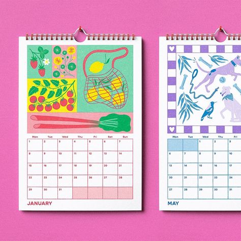 Food Calendar, Calendar Illustration, Illustrated Calendar, Ux Design Principles, Illustration Calendar, 달력 디자인, Calendar Layout, Best Year Yet, Fashion Calendar