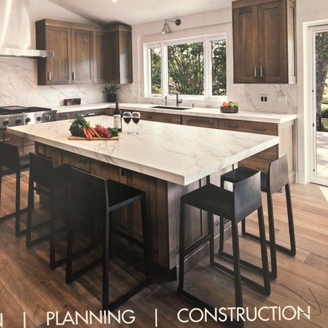 the overhang on two sides may work for us Narrow Kitchen Island With Seating, Kitchen Island Overhang, Build Kitchen Island, Kitchen Island Furniture, Narrow Kitchen Island, Kitchen Island Dining Table, Kitchen Island Plans, Build Design, Sea Point