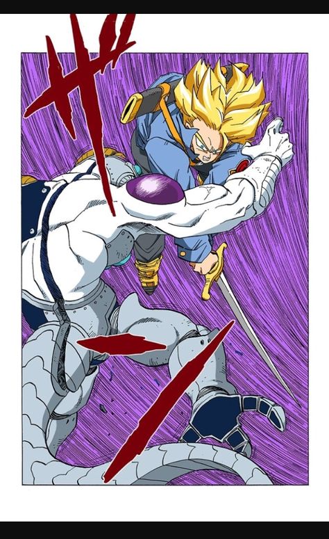 Trunks slicing and dicing Freiza Asian Dragon Tattoo, Kuchiki Byakuya, Dbz Wallpapers, Dbz Manga, Image Dbz, Dragon Ball Tattoo, Future Trunks, Asian Dragon, Dbz Art