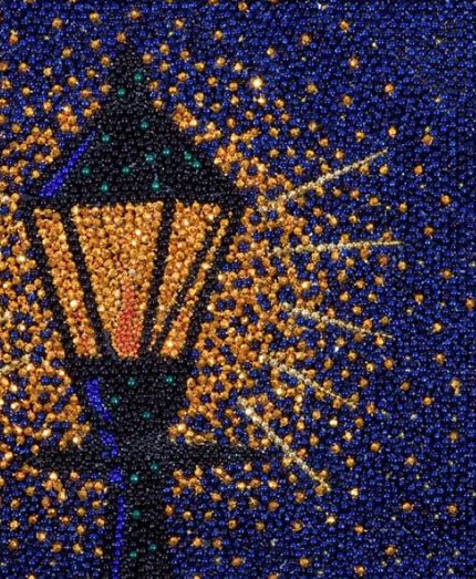 Bead On Canvas Art, Bead Art Projects, Bead Art Ideas, Art With Beads, Beads Painting, Bead Artwork, Beaded Decorations, Nola Art, Bead Mosaic