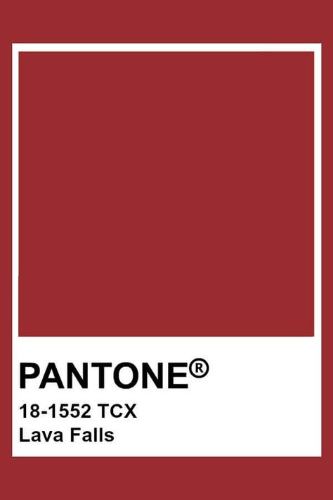 Lava Falls Pantone, Lava Color Palette, Pantone Colors Red, Roselle Tea, Red Pantone, Fire Whirl, Pantone Tcx, Pantone Trends, Pantone Red