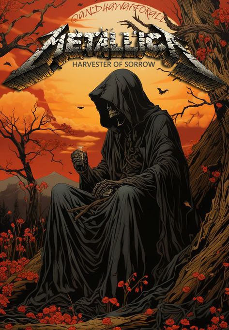 Metallica: Harvester Of Sorrow!!! Best Family Halloween Costumes, Twisted Fate, Grim Reaper Art, Bone Art, Halloween Artwork, Skull Artwork, Beige Dress, Wallpaper Animes, Going Viral