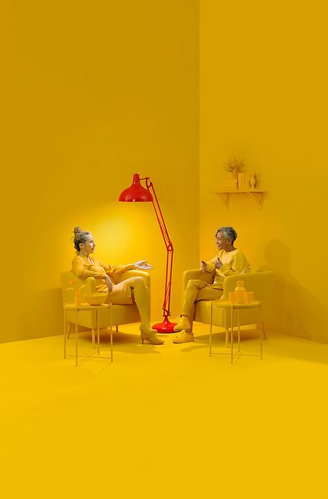 Jannike Stelling | Communication Arts Ruangan Studio, Colors Show, 귀여운 음식 그림, Arte Alien, Communication Art, Foto Art, Yellow Aesthetic, Stage Design, Corporate Design