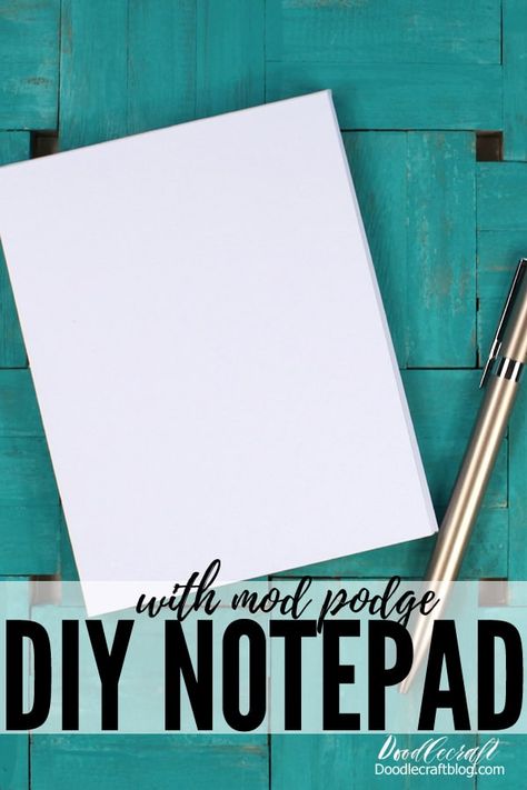 How To Make A Notepad, Diy Notepads How To Make, Making Notepads, Diy Note Pad, Diy Notepad, Notepad Crafts, Diy Stationery Paper, Diy Mod Podge, Summer Diy Projects