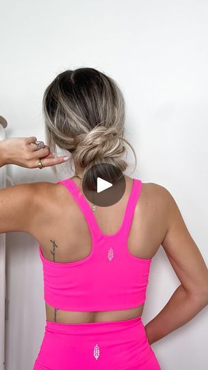 50K views · 2.6K reactions | Low Messy Bun 🤍 another easy summer hairstyle that I love! Perfect for everything from pool days, to running errands to an event. This bun can easily be polished or more messy depending on your vibe, and adding the braid in spices it up a bit. Save this video for later when you’re in need of a little hair inspo!   #hairtutorial #hairstyles #hairinspo #messybun #summerhair #easyhairstyles | KAIT CURNOW | Marshmello · Miles On It Summer Bun Hairstyles, Summer Hair Buns, Low Messy Bun Tutorial, Easy Low Bun Hairstyles, Messy Low Bun, Low Messy Bun, Easy Low Bun, Low Messy Buns, Cute Messy Buns