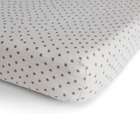 mushie Extra Soft Muslin Fitted Crib Sheet | 28"x 52" (Bloom) #ad #nursery #nurserydecor #fittedsheet #cribsheet #floral #floralsheets #muslin #mushie Fun Nursery, Baby Jane, Mini Crib Sheets, Cot Sheets, Nursery Girl, Quilts Decor, Valentine's Day Games, Open Ended Toys, Mini Crib