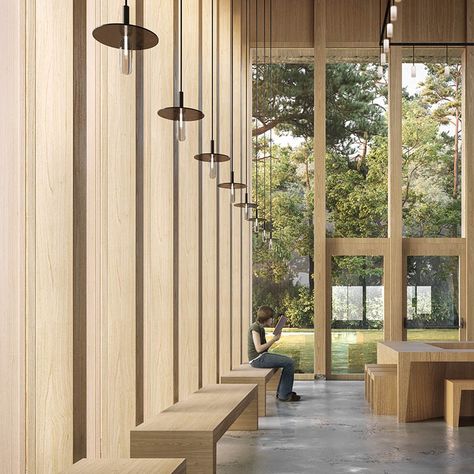 University Lecture Hall, University Lectures, Mass Timber, University Hall, Lecture Hall, Window Nook, Facade Panel, Timber Architecture, University Architecture