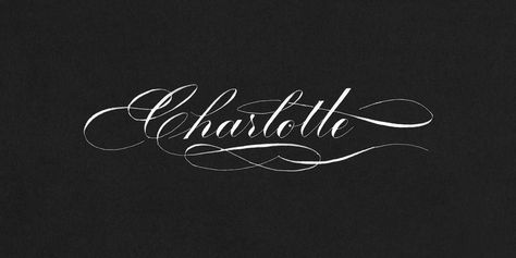 Charlotte Tattoo, Cursive Words, Syntax, Calligraphy Art, Future Tattoos, Lettering Design, First Photo, Calligraphy, Neon Signs