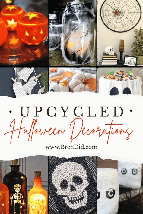 Repurpose Halloween Decor, Egg Crate Halloween Crafts, Upcycled Halloween Crafts, Recycled Halloween Crafts, Upcycled Halloween Decor, Diy Halloween Upcycle, Recycled Halloween Decorations, Diy Upcycled Halloween Decorations, Upcycle Halloween Decorations