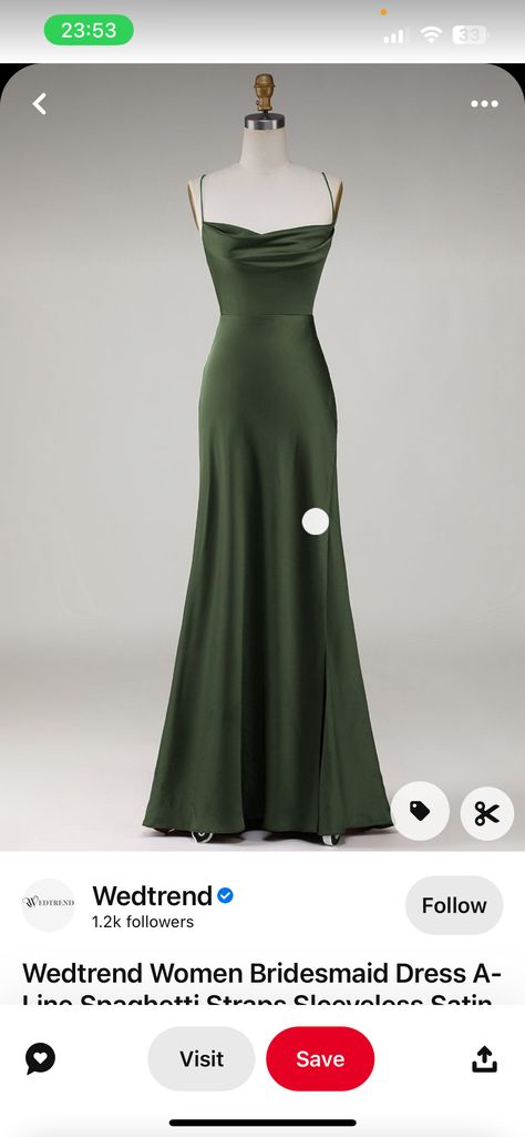 Dark Green Prom Dress Aesthetic, Army Green Prom Dress, Green Prom Dress Aesthetic, Green Dress Formal, Prom Vibes, Prom Dress Aesthetic, Dark Green Prom Dress, Womens Bridesmaid Dresses, Dark Green Dress