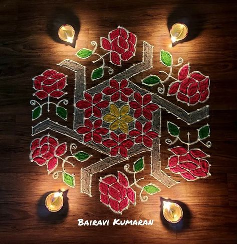 Pattern Design Drawing, Easy Rangoli Designs Videos, Dot Rangoli, Very Easy Rangoli Designs, Rangoli Designs Photos, Rangoli Designs Simple Diwali, Easy Rangoli Designs Diwali, Rangoli Side Designs, Simple Flower Design