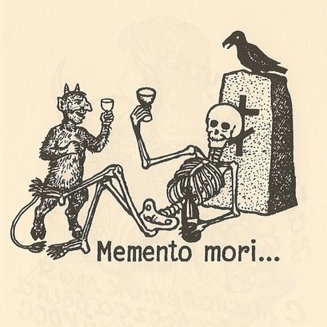 Memento Mori Art, Memento Mori Tattoo, Medieval Tattoo, Momento Mori, Skeleton Art, Funny Tattoos, Medieval Art, Memento Mori, Animal Quotes