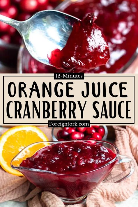 All you need is some cranberries, sugar, oranges and an Instant Pot and you have the easiest Easy Cranberry Sauce! To make the flavor even better this Cranberry Sauce with Orange Juice also features a slight cinnamon flavor. And you’ll love the 2 minute cook time almost as much as you love the taste! Cranberry Pineapple Sauce, Cranberry Sauce With Orange Juice, Instant Pot Cranberry Sauce, Cranberry Sauce With Orange, Orange Cranberry Sauce, Thanksgiving Recipes Side Dishes Easy, Easy Cranberry Sauce, Cranberry Thanksgiving, Cranberry Orange Sauce