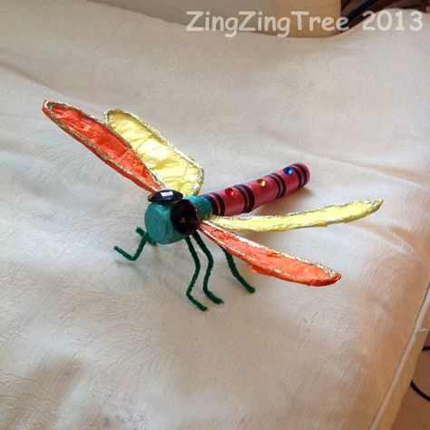 Three Beautiful Types Of Dragonfly Craft - Blue Bear Wood Dragon Fly Crafts, Types Of Dragonflies, Dragonfly Crafts, Dragonfly Craft, Insect Craft, 3d Dragonfly, Dragon Fly Craft, Craft For Children, Fly Craft