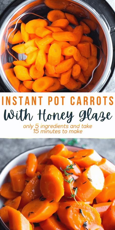 Instapot Glazed Carrots Recipe, Honey Glazed Carrots Instant Pot, Instant Pot Carrots Brown Sugar, Carrot Recipes Instant Pot, Instant Pot Glazed Carrots, Instant Pot Baby Carrots, Carrots Instant Pot, Instant Pot Carrots, Paleo Supper