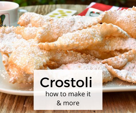 It is not too late to get a little piece of Carnevale celebrations and make light and crispy Crostoli biscuits. Italian Spoon has the perfect crostoli recipe to enjoy with an Italian coffee – they will have you asking for more! Italian Crostoli Recipe, Crostoli Recipe Italian, Crostoli Recipe, Christmas Biscotti, Homemade Cannoli, Italian Biscuits, Italian Cookie, Italian Cookie Recipes, Italian Recipes Dessert