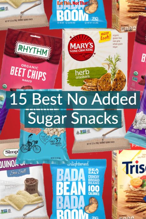 Foods With No Added Sugar, Low Sugar Foods List, No Sugar Added Snacks, Sugar Free Snack Ideas, Non Sugar Snacks, No Added Sugar Snacks, Sugar Free Grocery List, Sugar Free Snacks Healthy, Snacks With No Sugar