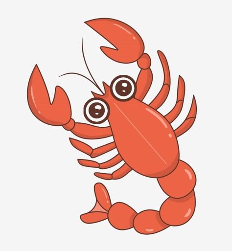 Lobster Cartoon, Lobster Clipart, Cartoon Lobster, Lobster Drawing, Lobster Illustration, Cute Lobster, Resident Advisor, Resident Adviser, Door Decs