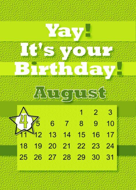 August 4th Yay It’s Your Birthday date specific card #Ad , #Affiliate, #rsquo, #Yay, #August, #Birthday August Birthday Quotes, Its My Birthday Month, August Calendar, Chalkboard Invitation, Birthday Date, 19 August, Daughter Birthday Cards, Just Happy Quotes, Happy Birthday Quotes For Friends