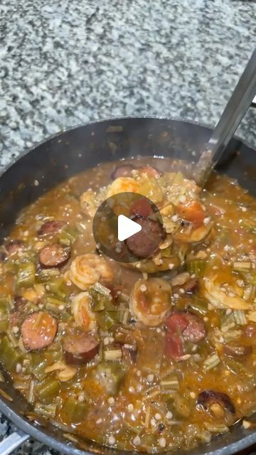 Kayla JuicyLipz Brooks | Smothered Okra & Tomatoes with Sausage & Shrimp  #smotheredokra #okra #southern #cooking #viral #fyp #comfortfood #juicylipz91 | Instagram Okra Gumbo New Orleans, Sausage And Okra Stew, Chicken Shrimp And Sausage Gumbo, Okra Tomatoes Sausage Shrimp, Okra And Shrimp Recipes, Smothered Okra Recipes, Smothered Okra With Shrimp And Sausage, Shrimp And Okra Recipes, Recipes With Okra