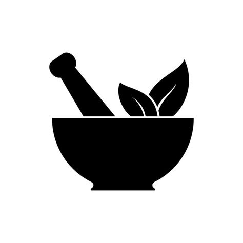 Pestle And Mortar, Pharmacy, Vector Design, Design Illustration, Vector Art, Illustration Design, White Background, Vector Free, For Free