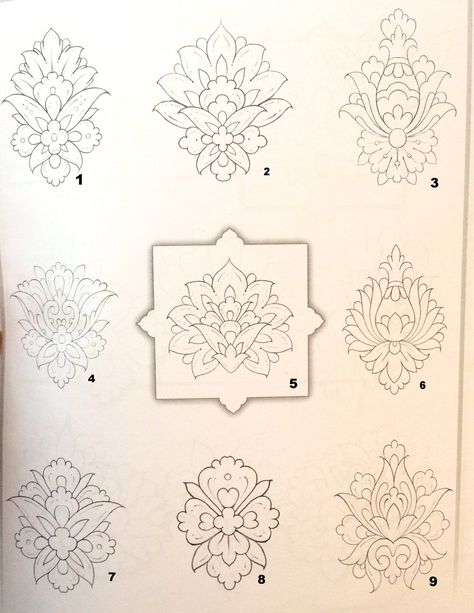 Islamic Illumination Practice 1 Islamic Art Flowers, Art Of Islamic Pattern, Islamic Ornament Pattern, Islamic Illumination Pattern, Islamic Patterns Geometric How To Draw, Islamic Illumination Borders, Islamic Design Pattern, Islamic Motifs, Persian Art Painting