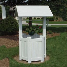 Water Well House, Wishing Well Garden, Well Pump Cover, Vinyl Lattice Panels, Pump House, Yard Project, Well Pump, Cover Ideas, Water Well