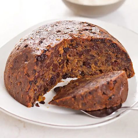 Plum Pudding with Orange-Mace Hard Sauce | Cook's Illustrated Plum Pudding Recipe, Hard Sauce, Christmas Pudding Recipes, Cookie Toppings, Australia Food, Plum Pudding, Pudding Mold, America's Test Kitchen Recipes, Cooks Illustrated