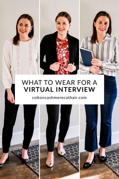 What To Wear For A Virtual Interview, Zoom Outfits Women, Zoom Interview Outfit Women, Virtual Interview Outfit Women, Formal Interview Outfit Woman, Zoom Interview Outfit, Virtual Interview Outfit, School Interview Outfit, Zoom Interview